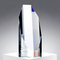 Trophées en cristal vierges de qualité supérieure, disponibles en formes cylindrique, carrée, ronde, pentagonale, hexagonale, octogonale et en forme de tour, fabrique de trophées