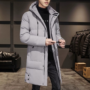 Ventes de liquidation, <span class=keywords><strong>manteau</strong></span> long en polyester et coton de haute qualité, chaud, couleur unie, confortable, parka pour <span class=keywords><strong>homme</strong></span> pour l'hiver - Product Image 3