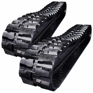 300x55x82 उच्च गुणवत्ता प्रकृति रबर + स्टील ट्रैक काले कॉम्पैक्ट ट्रैक लोडर के लिए ब्लैक - Product Image 5