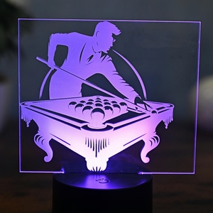 Chơi bida hồ bơi Snooker 3D bảng đèn USB LED 3D nightlight món quà mới lạ Golf trang trí thông minh trong nhà đèn - Product Image 2