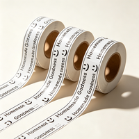 Autocollants en vinyle pour logo de boulangerie, sacs de pâtisserie, boîtes à gâteaux, emballages de desserts, résistants à la chaleur, imperméables, avec code-barres, holographiques anti-effraction