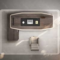 Ensemble Bureau et Fauteuil de Direction Robuste et Commercialisable : Design Élégant pour Table d'Ordinateur, Confort et Fonctionnalité