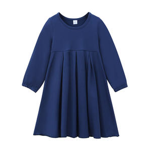 70-140 Muçulmano Vestuário manga comprida cor sólida vestido longo + cor sólida Lenço Conjunto de duas peças - Product Image 5