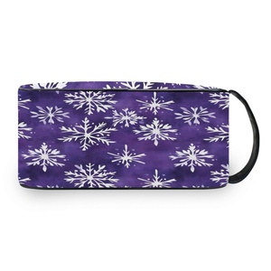 Snowflake Design Customs logo Zipper Portable <b>Toiletry</b> <b>Storage</b> Bag Waterproof Fashion Large Capacity Wash Bag - Product Image 3