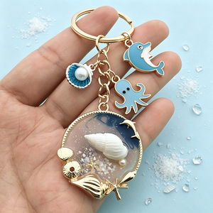 Llavero de Metal de Aleación de Zinc con Logotipo Personalizado, Concha Marina, Estrella de Mar, Concha de Mar, Esmalte, Recuerdo de Playa, Souvenir Marino - Product Image 6