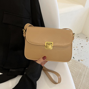 Moda simplicidad Color sólido bolso de mujer diseño de nicho cadena solo hombro bandolera - Product Image 2