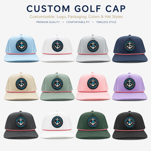 Gorras de Béisbol Deportivas Unisex con Logotipo Bordado de Diseñador Original, Ajustables, de 5 Paneles, con Diseño de Puntos Dobby y Leopardo, Gorras de Golf Personalizadas - Product Image 2