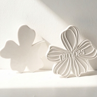 FinRu personnalisé en forme de fleur en céramique pierre artisanat décoration huile essentielle désodorisant diffuseur de parfum pierre