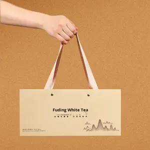 Thé Blanc de Fuding du Fujian, Nouveau Thé Shou Mei, Boîte Cadeau, Petites Tranches Carrées, Petits Biscuits, Boîte à Thé, Vente en Gros - Product Image 4