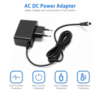 Adaptateur d'alimentation à découpage, prise UE, 12V 24V 5V 9V, câble personnalisé avec logo OEM, sortie stable, certifié CE, fournisseur