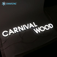 Letras LED Acrílicas 3D Personalizadas, Iluminadas, Resistentes al Agua, Letrero Luminoso para Logotipo de Negocio