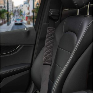 Paquete de 2 protectores de hombro para cinturón de seguridad de coche, de felpa extendida con diseño de diamante, suaves y cómodos, cubierta para cinturón de seguridad, protector de correa de hombro para automóvil - Product Image 4