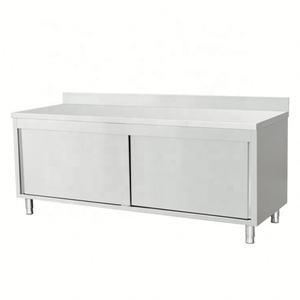 Gabinete de almacenamiento deslizante con tres cajones y Splashback Uso de cocina Gabinete de acero inoxidable con cajón - Product Image 5