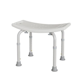 Chaise de douche sans accoudoirs BOCB-1, siège de bain antidérapant en alliage d'aluminium pour personnes âgées et handicapées, avec réglage en hauteur - Product Image 5