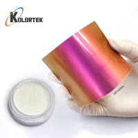 Poudre de pigment Aurora à effet bleu-violet changeant de couleur Kolortek, qualité cosmétique, pour fard à paupières