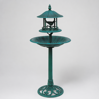 Mangeoire à oiseaux en résine plastique anti-écureuil grande capacité en PP, résistante aux intempéries, solaire, écologique, style antique pour jardin et cour