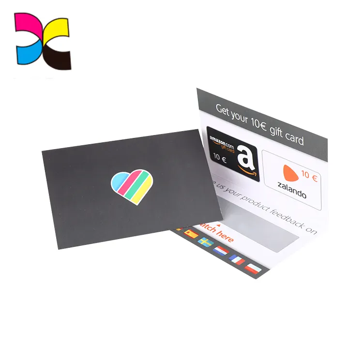 Barcode QR Code Scratch Card, Full Color Scratch-off Card Printing