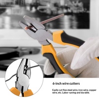 Kit d'outils combinés multi-usages pour la réparation à domicile, en acier au carbone forgé, avec étui de rangement organisé