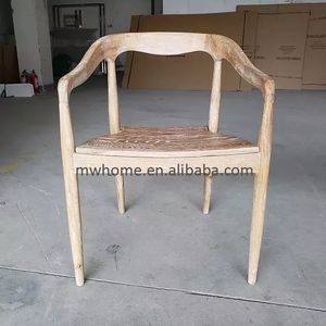 MRS wood – <span class=keywords><strong>chaise</strong></span> <span class=keywords><strong>de</strong></span> salle à manger en bois Vintage à dos rond, Style français <span class=keywords><strong>Louis</strong></span> xv - Product Image 2