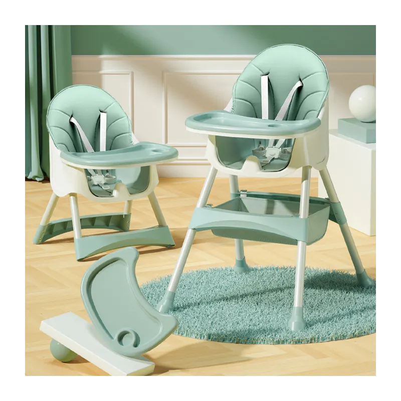 OEM foldable kids chair folding infant Baby High Chairs Feeding Highchair Adjustable Dining for Children eating