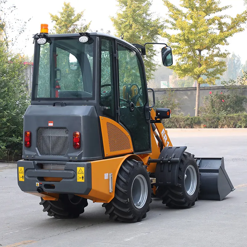 Everun hot sale ER11H 1000kg with quick hitch farm hydraulic bucket compact mini Wheel Loader