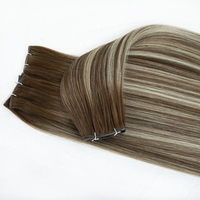 # Extensions de cheveux Genius sans couture 4TP4-60 100% vierges Remy, faciles à couper à n'importe quel point