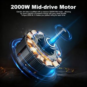 Motocicleta Eléctrica Todoterreno con Entrega en EE. UU. en 3-7 Días, Batería de Litio de 48V, Suspensión Completa, Bicicleta Eléctrica de Montaña - Product Image 5