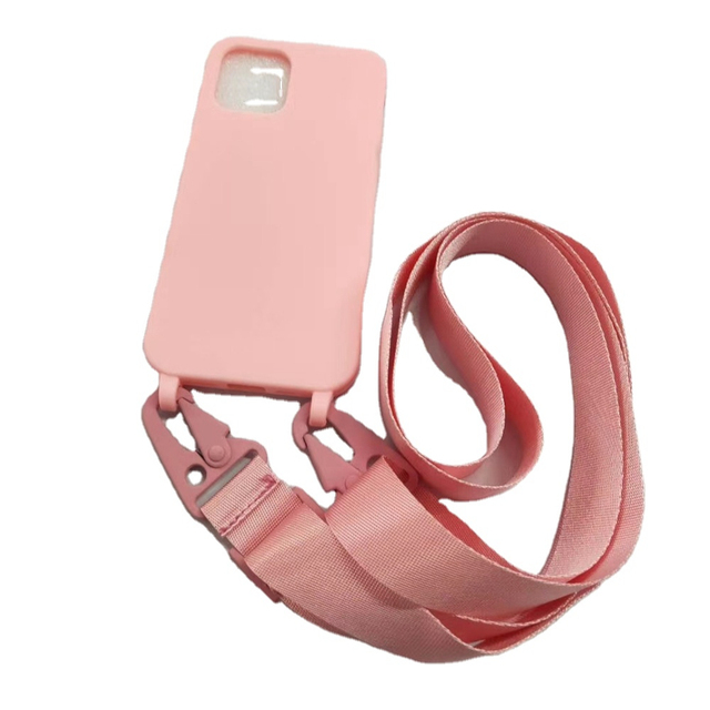 Adjustable Rope Crossbody Lanyard TPU Phone Case With Neck Lanyard Strap for Iphone 16 15 14 13