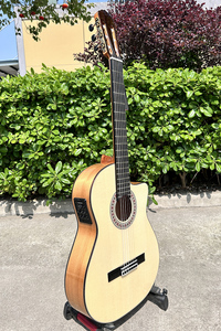 Aiersi Factory Flamenco Guitar with Fishman Pickup Nylon <b>String</b> Cutaway Design - Product Image 3
