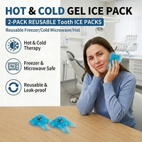 Compresse de gel réutilisable écologique chaud/froid pour les douleurs dentaires et les infections – Idéale pour les dentistes