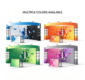 Stand d'exposition portable en aluminium avec toile tendue, stand publicitaire pliable personnalisé pour événements, 280 g/m² - Product Image 3