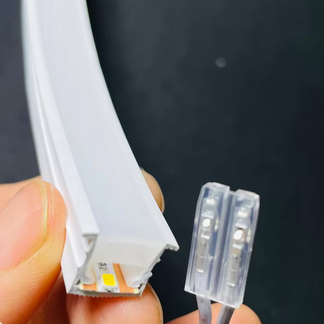24V Flex Led Neon Strip Lights DIY Free Solder Led Neon Strip Lights 10x10mm Free Cut Led Neon Strip for Cabinet Wooden Panel