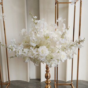 Fleurs décoratives de salle d'exposition de centre commercial de fleurs de cerisier simulées, fleurs suspendues de scène de fond de mariage - Product Image 6