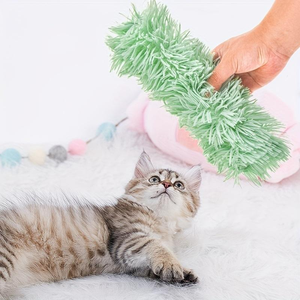 Produttore all'ingrosso morbido peluche gatto cuscino giocattoli con erba gatta nuovo arrivo in magazzino morbido peluche gatto giocattolo con carta increspata - Product Image 6
