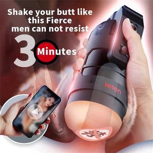 Vibrador de Pene con 10 Modos, Función de Entrenamiento para Retrasar la Eyaculación, Conexión a APP para Mayor Placer, Juguete Sexual Recargable para Hombres - Product Image 3