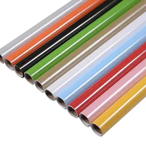 Anti-scratch UV layer solid colour vinyl film single colour PVC foil high glossy pvc sheet for interior decoration door cover
