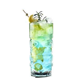 Verre à cocktail Tiki hawaïen en verre, tasse à jus Ghost Face, verre à boisson glacée, tasse Zombie, style minimaliste - Product Image 5