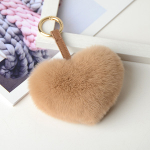 Porte-clés boule bouffante en fourrure Porte-clés boule pompon en fourrure Porte-clés en fourrure - Product Image 6