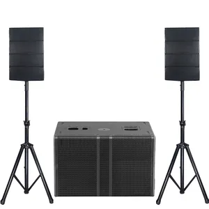 Equipamento de áudio, equipamento profissional de linha ativa alto-falante 2*4 ''com subwoofer de 12''