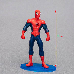 Adorno para Pastel de Cumpleaños Infantil, Juego de 7 Piezas, Figura de Acción de Spiderman de PVC Sólido, Personaje de Películas de Marvel, Modelo de Juguete - Product Image 3