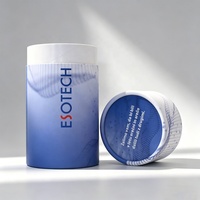 Boîte de rangement pour pilules de vitamines de qualité alimentaire avec logo personnalisé, emballage de compléments alimentaires, emballage de capsules, emballage cylindrique rond, tube en papier