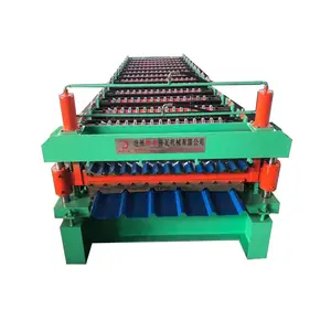 2 In 1 Double Layer Steel Roof Sheet Roll Forming Machine Made For Nigeria Market