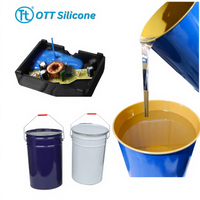 Caoutchouc de Silicone de rempotage électronique liquide Transparent pour l'encapsulation de bande Led caoutchouc de silicone liquide RTV2