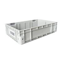 Caisse de rangement en PP recyclable robuste, empilable et emboîtable, en plastique solide pour le transport de marchandises