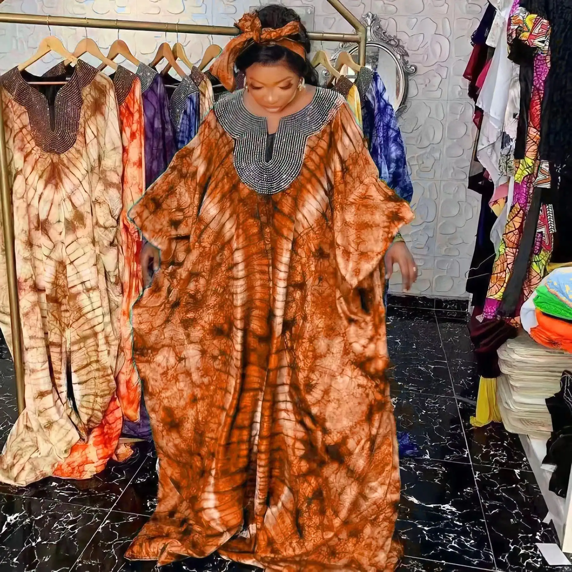 Robes tribales africaines pour femmes Vêtements Robe décontractée Robe traditionnelle africaine sexy et colorée à imprimé personnalisé Kente pour femmes