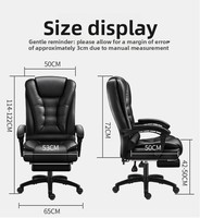 Chaises d'ordinateur pour la maison Chaises de bureau grandes et hautes Meubles de bureau ergonomiques à dossier haut Chaise d'ordinateur à base métallique Marron