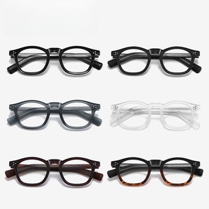 Hot Bán Cổ Điển Retro Hình Bầu Dục Cận Thị Kính Khung Tr90 + Cap Chống-Màu Xanh Người Đàn Ông Bền Kính Quang Học Khung - Product Image 2