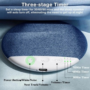 Altavoz de almohada portátil con auriculares de conducción ósea y ruido blanco para dormir bajo la almohada, para cama, dormitorio, mesita de noche - Product Image 5