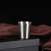 Tasses en acier inoxydable de 30 ml pour le camping, les voyages, les activités de plein air, tasses à bière, à vin, à café, à thé, à lait, gobelets, vaisselle