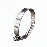 Collier de serrage à vis sans fin de type américain 12,7 mm, bande perforée W4 en acier inoxydable 304 réglable pour tuyau de système de refroidissement